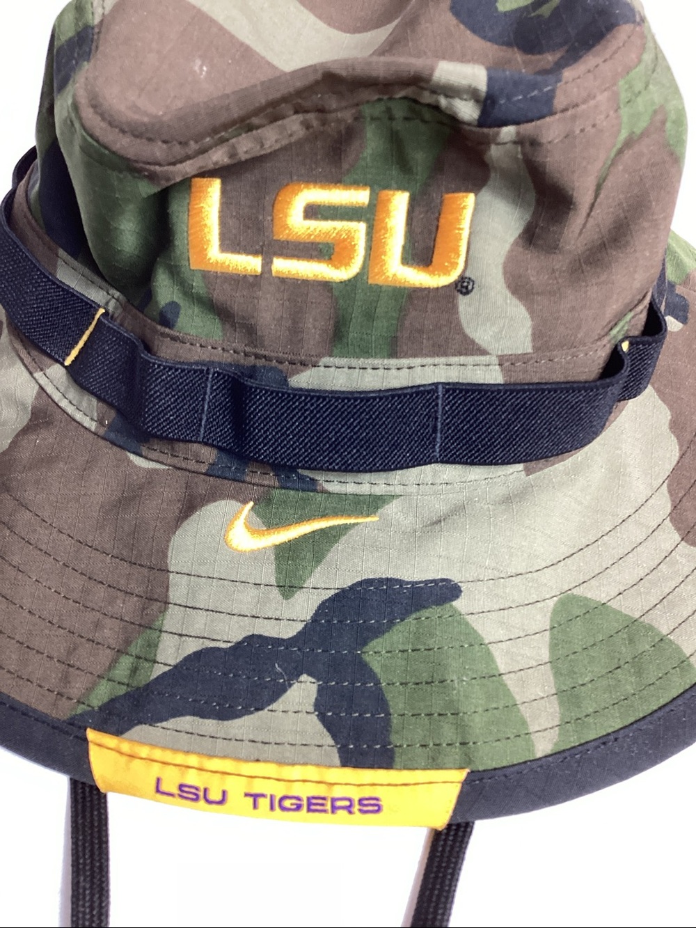 Men's Nike Camo LSU Tigers Sideline
Performance Bucket Hat L/XL - Picture 2 of 5